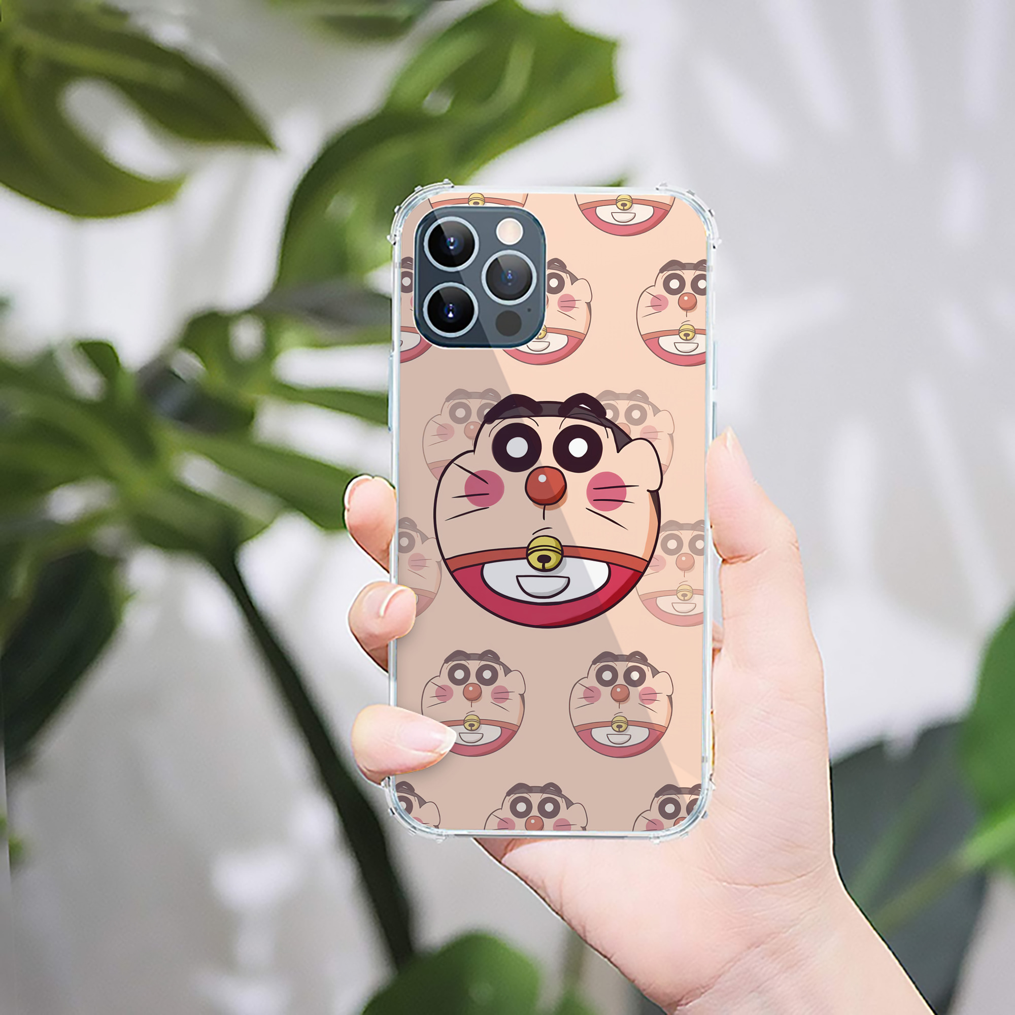 （画像用） ドラえもん Doraemon 【iPhone 12シリーズ対応】透明スマホケース（クリアソフトケース）